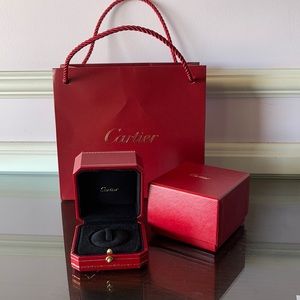Cartier shopping bag & ring box